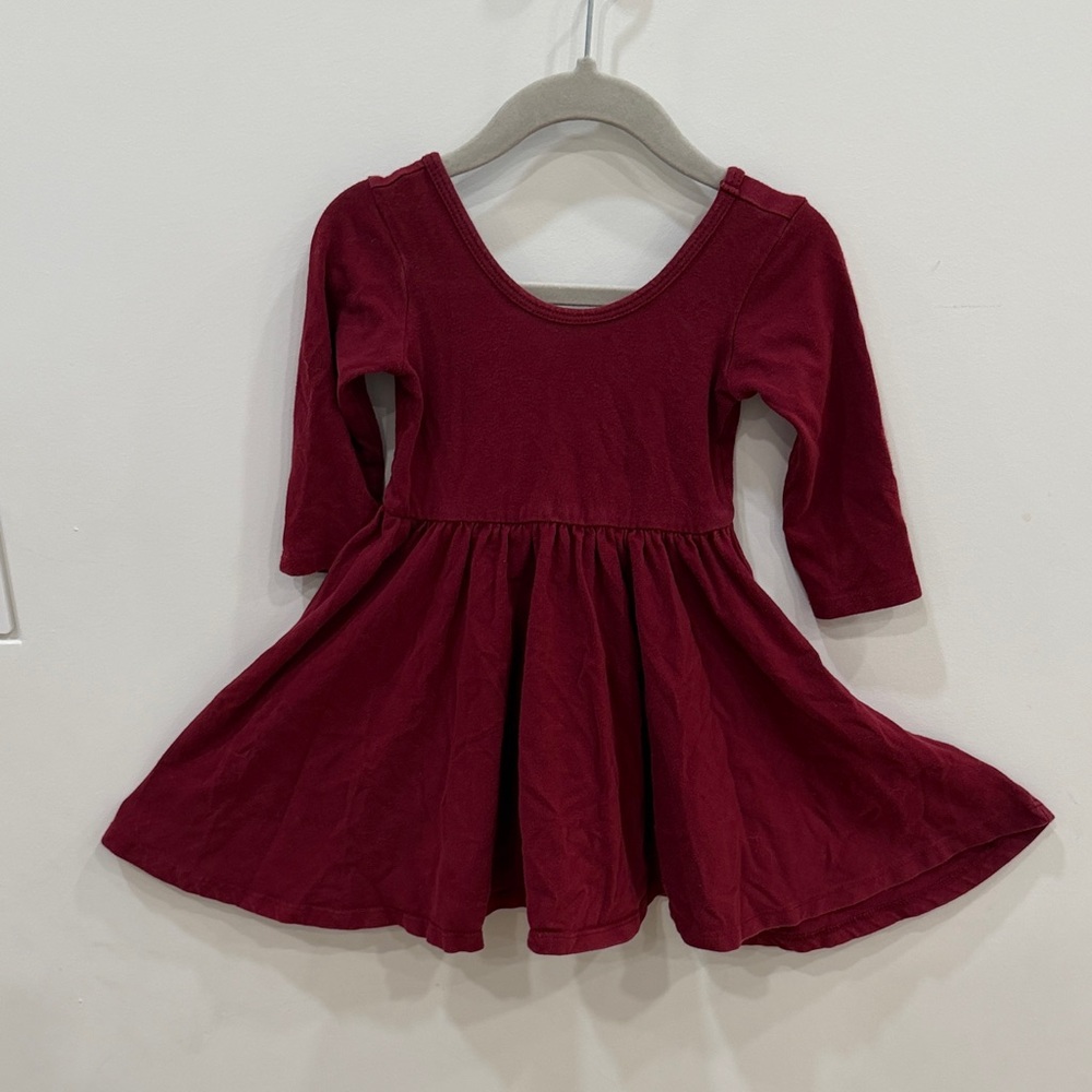 Alice & Ames Ballet Burgundy Kids Dress